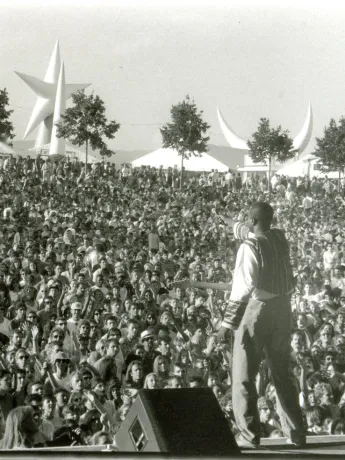 Atmosphere of the Paleo Nyon Festival in 1995