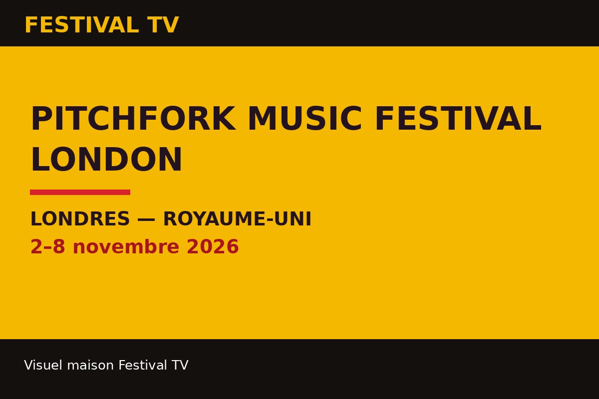 Pitchfork Music Festival London — visuel de la fiche