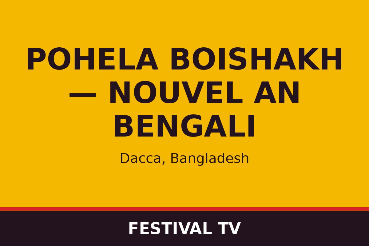 Pohela Boishakh — Nouvel An bengali — affiche / photo officielle