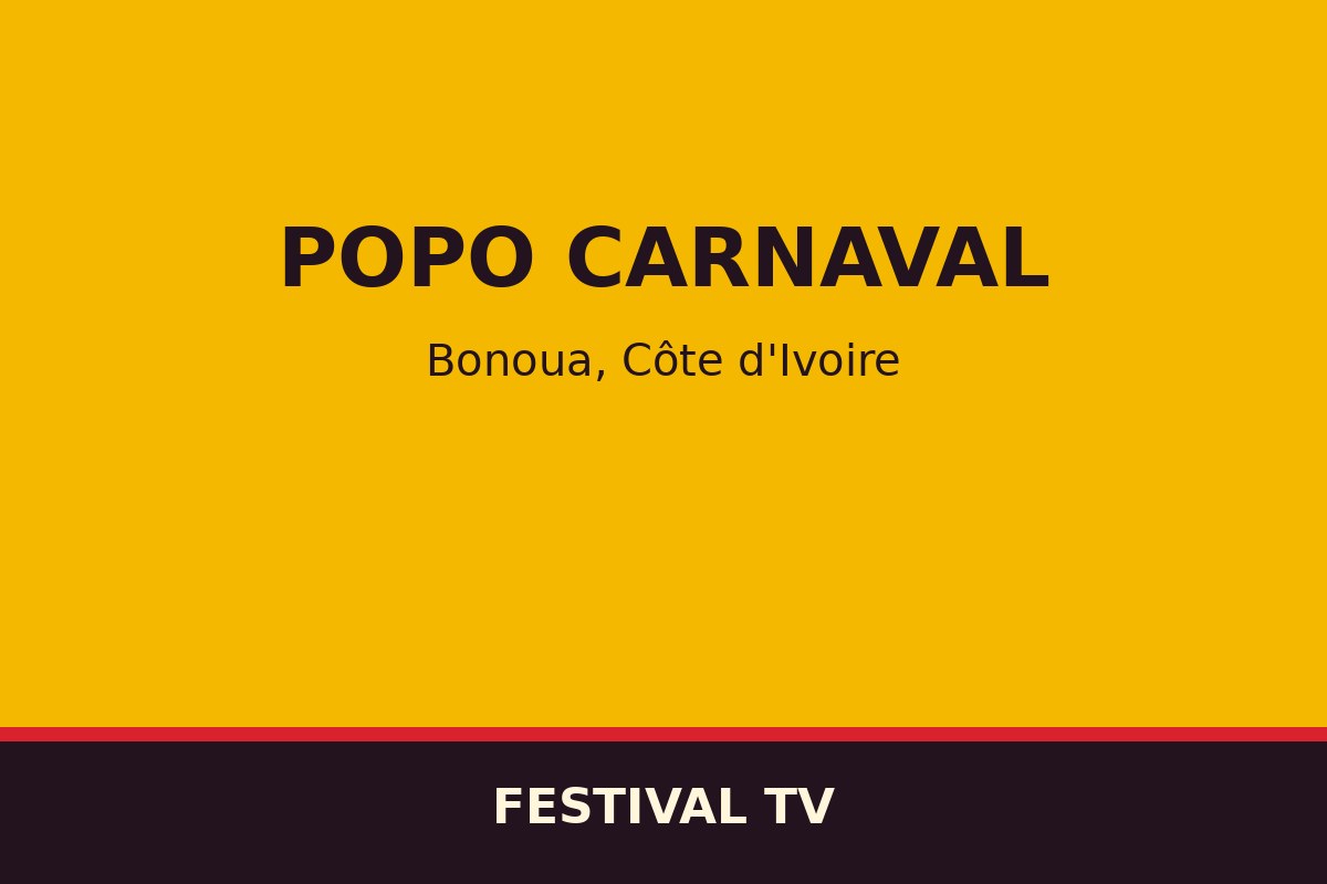 Popo Carnaval — affiche / photo officielle