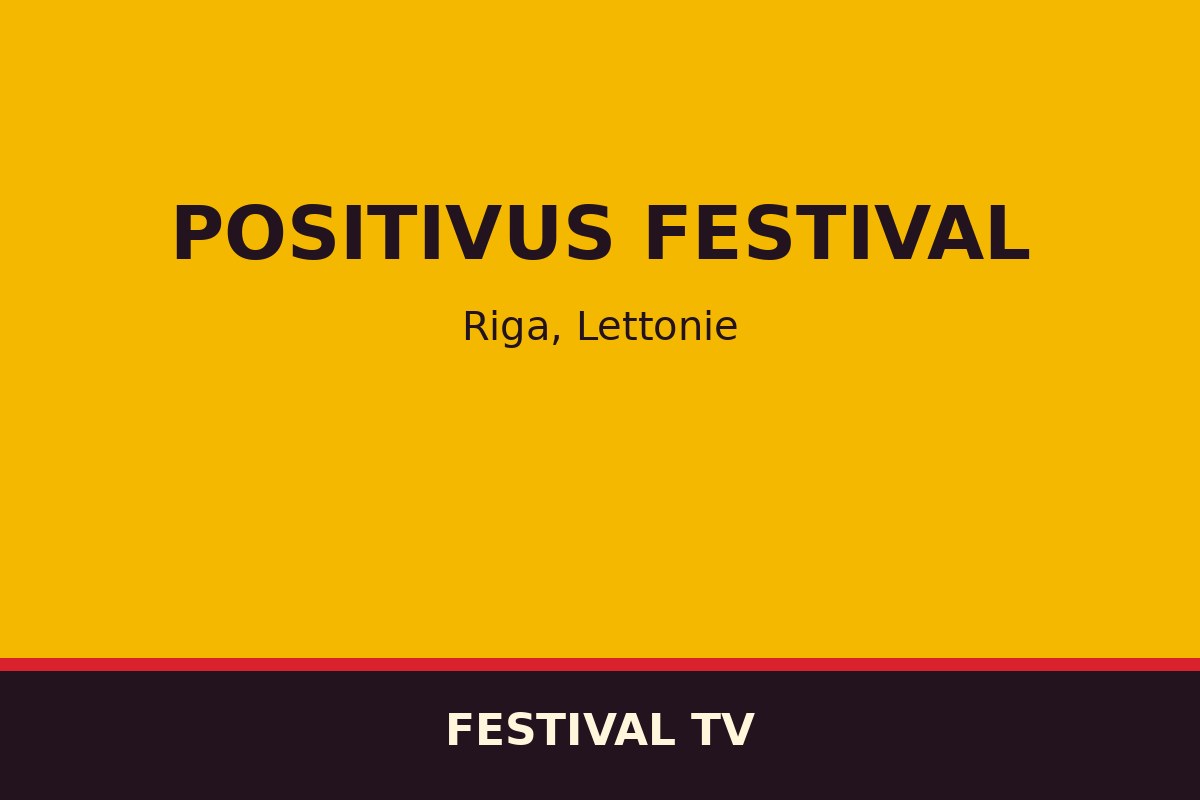 Positivus Festival — affiche / photo officielle