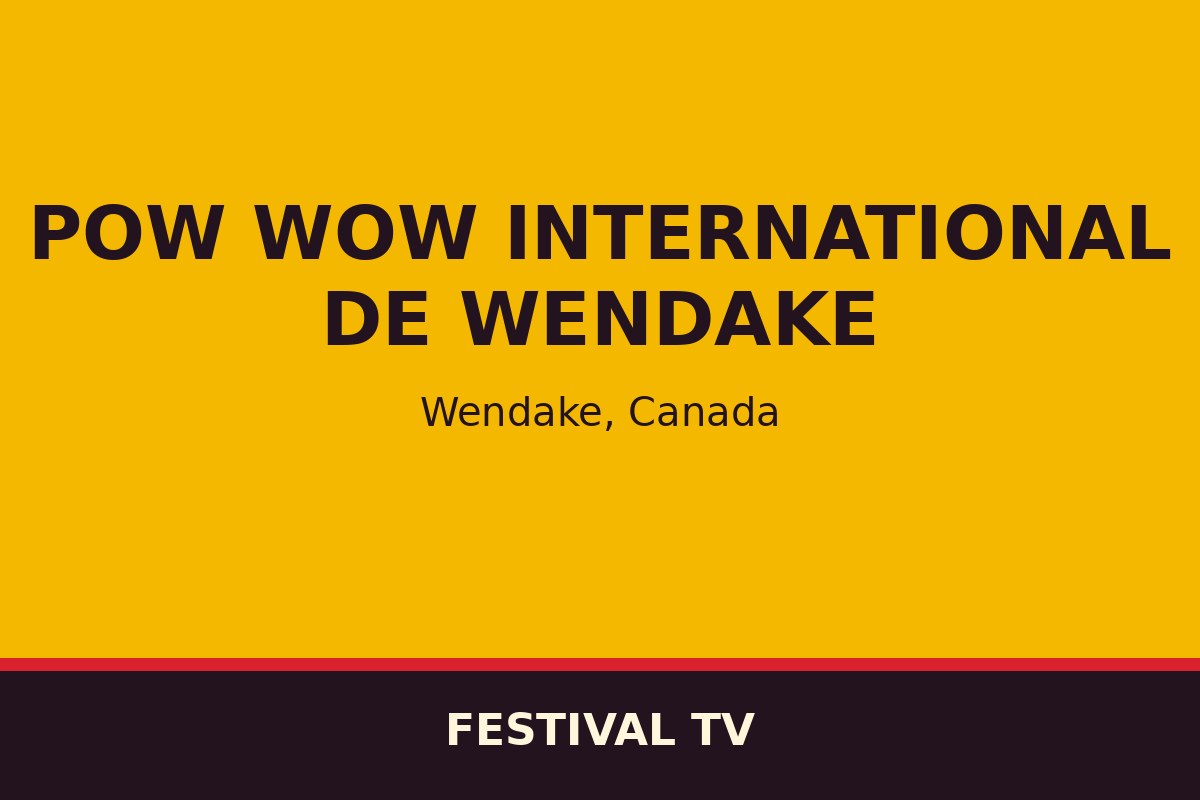 Pow Wow international de Wendake — affiche / photo officielle