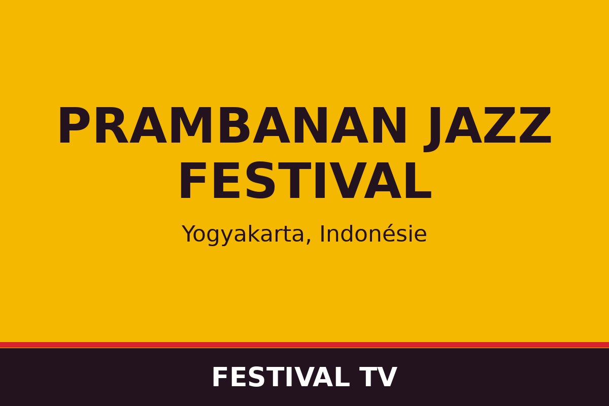 Prambanan Jazz Festival — affiche / photo officielle