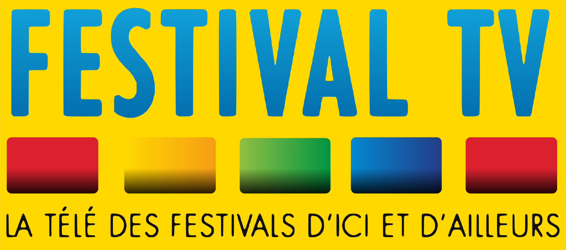 Logo Festival TV sur fond jaune