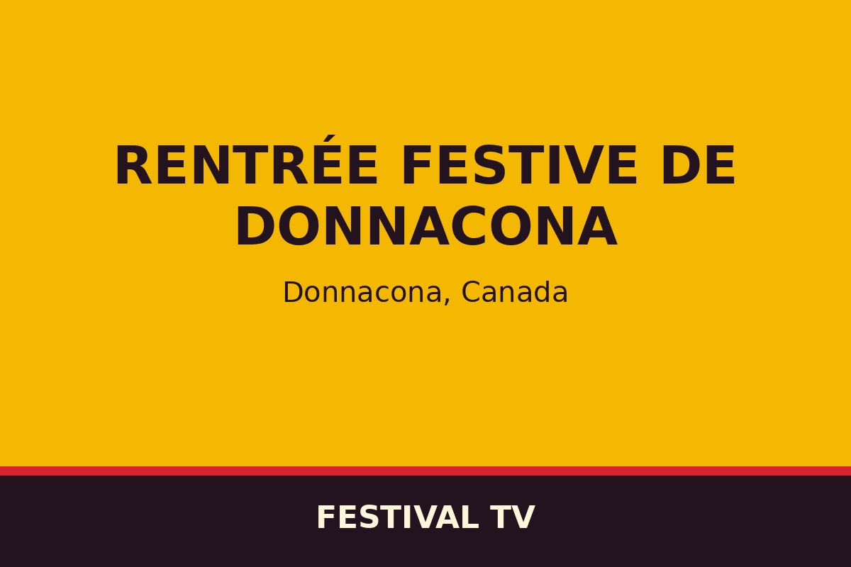 Rentrée festive de Donnacona — affiche / photo officielle