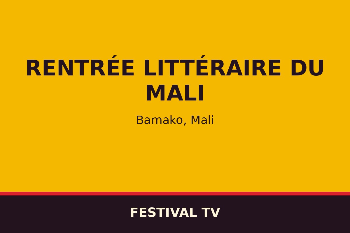 Rentrée littéraire du Mali — affiche / photo officielle