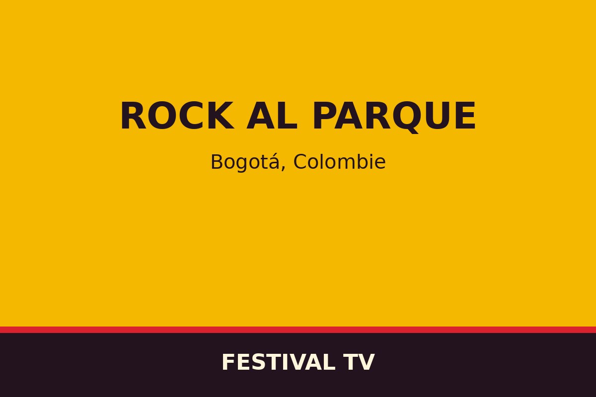 Rock al Parque — affiche / photo officielle