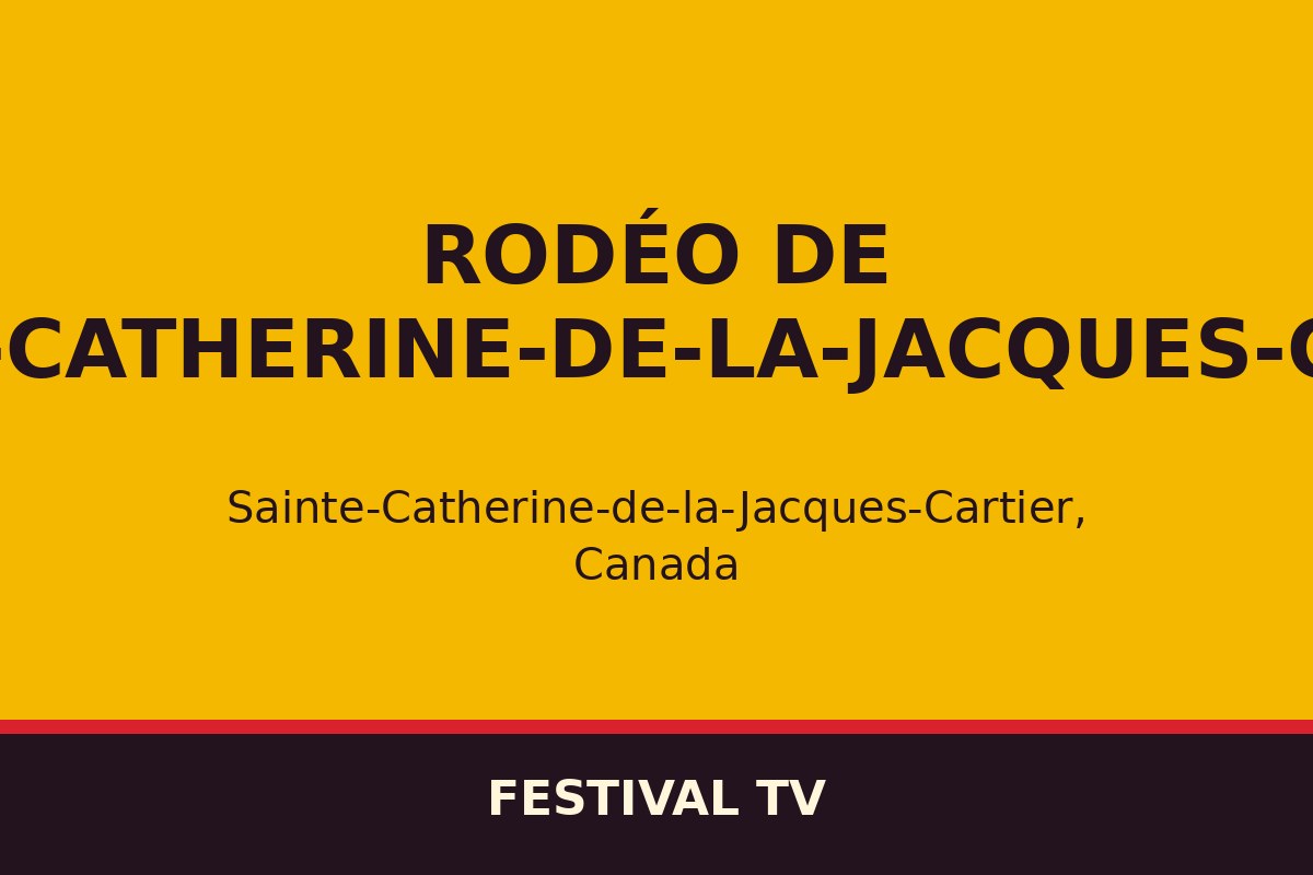 Rodéo de Sainte-Catherine-de-la-Jacques-Cartier — affiche / photo officielle