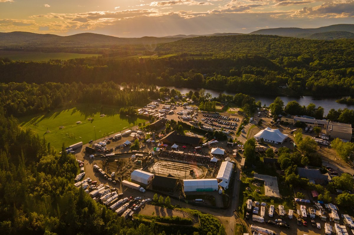 Aerial view of the rodeo site
