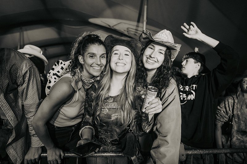 Action in the rodeo arena