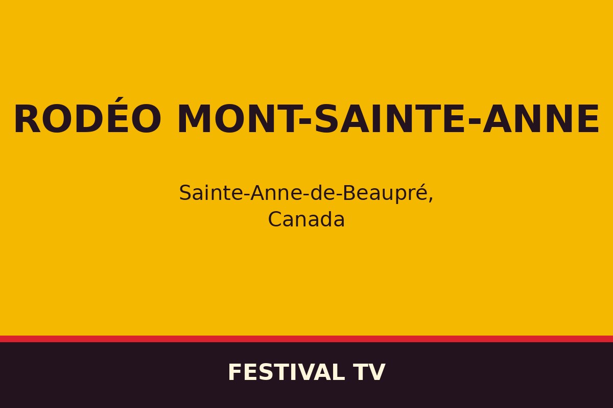 Rodéo Mont-Sainte-Anne — affiche / photo officielle