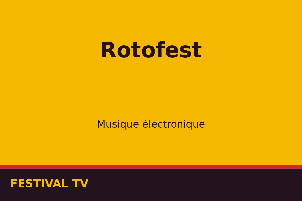 Rotofest — affiche / photo officielle