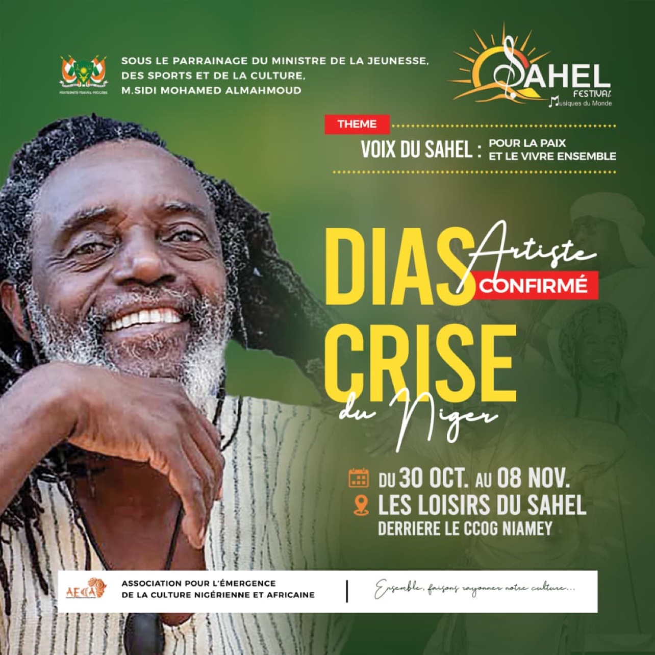 C'EST OFFICIEL : DIAS confirmé au Sahel Festival 2026, à Niamey
