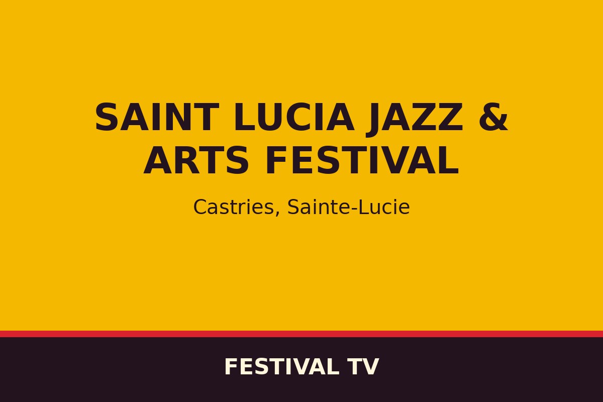 Saint Lucia Jazz & Arts Festival — affiche / photo officielle
