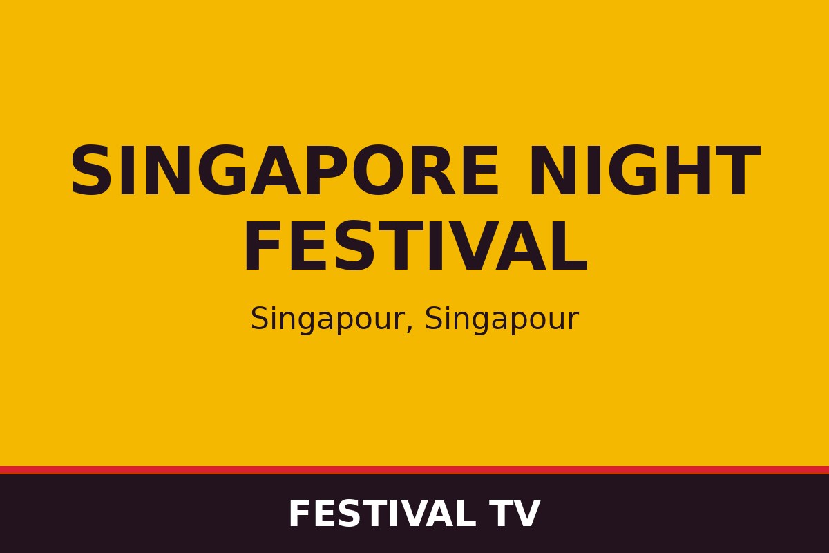 Singapore Night Festival — affiche / photo officielle
