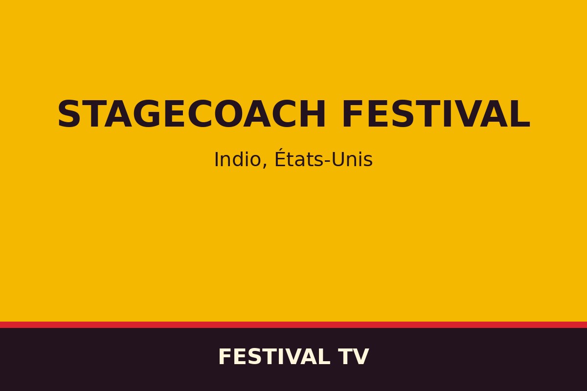 Stagecoach Festival — affiche / photo officielle
