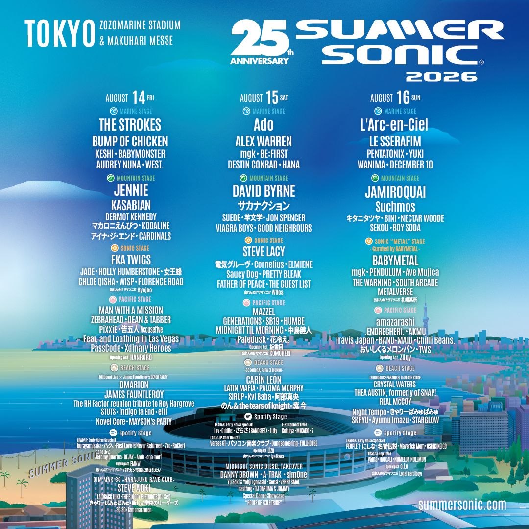 Summer Sonic — affiche / photo officielle