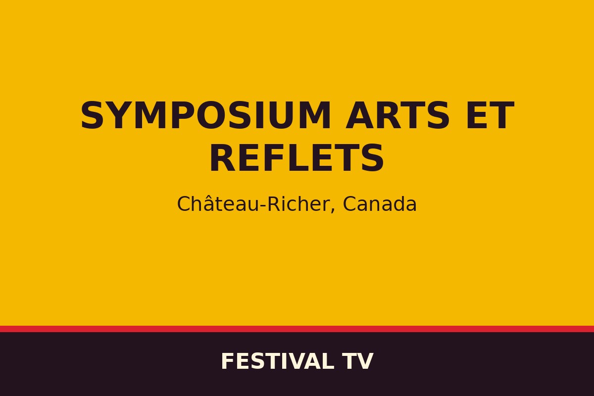 Symposium Arts et Reflets — affiche / photo officielle