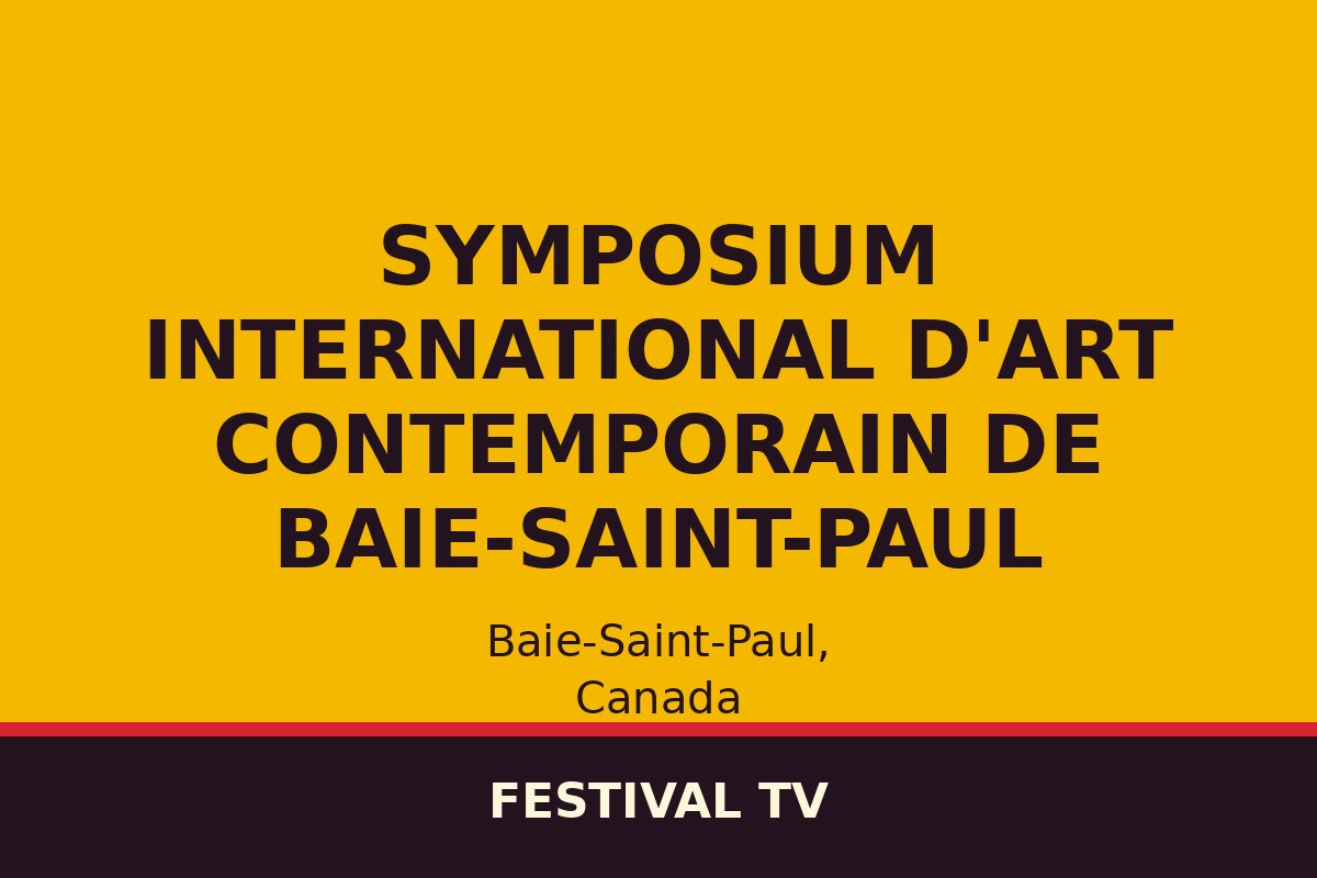 Symposium international d'art contemporain de Baie-Saint-Paul — affiche / photo officielle