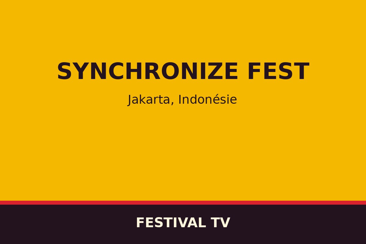 Synchronize Fest — affiche / photo officielle