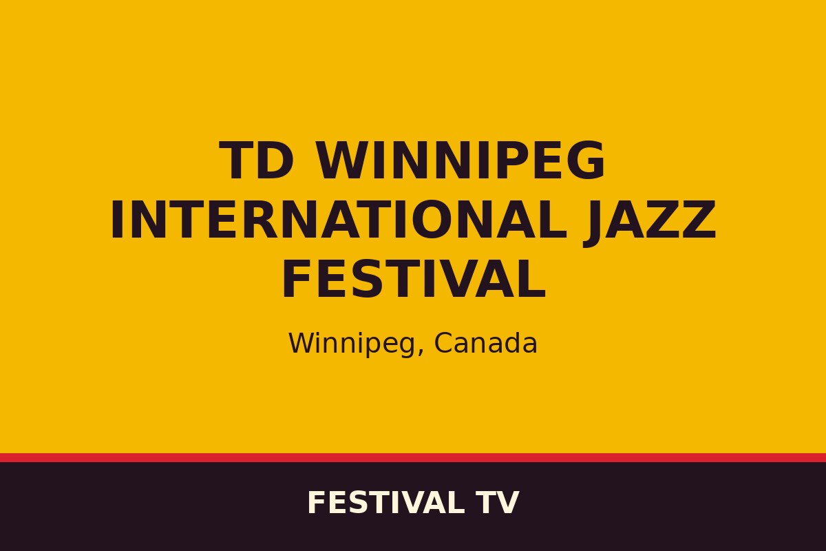 TD Winnipeg International Jazz Festival — affiche / photo officielle