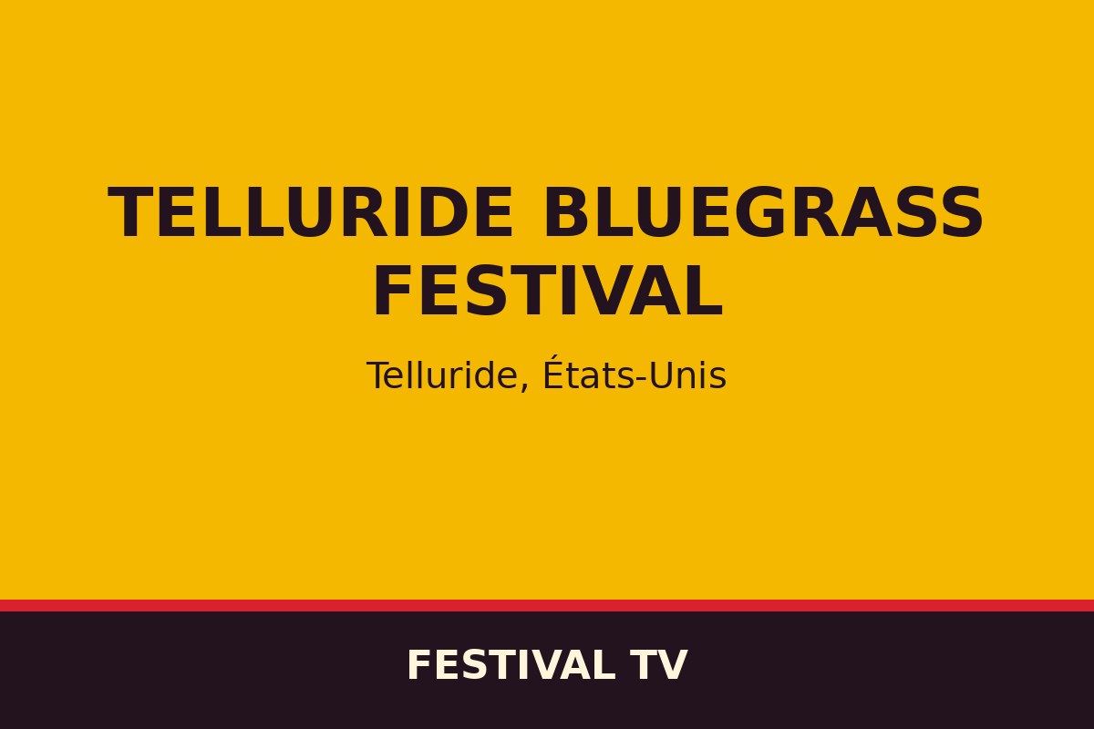 Telluride Bluegrass Festival — affiche / photo officielle