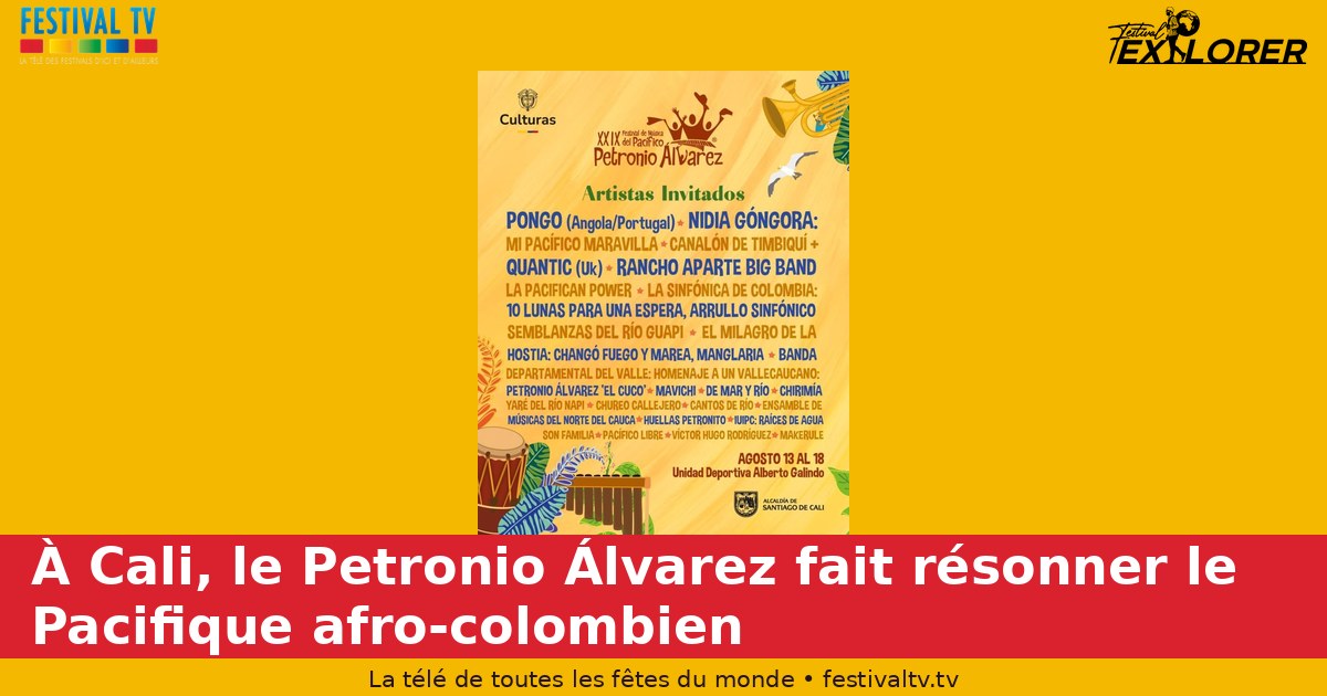 In Cali, the Petronio Álvarez makes Afro-Colombian Pacific music resound