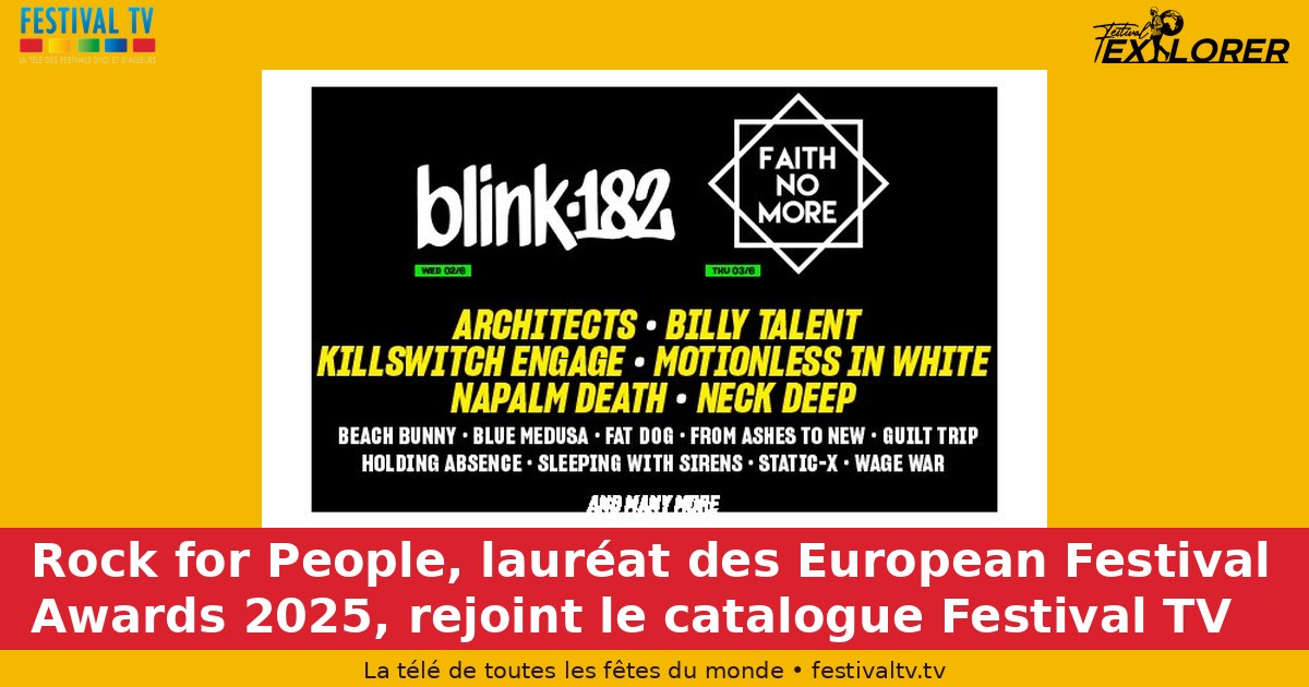 Rock for People, winner at the 2025 European Festival Awards, joins the Festival TV catalogue