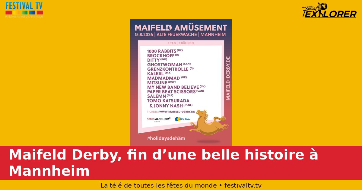 Maifeld Derby, end of a beautiful story in Mannheim