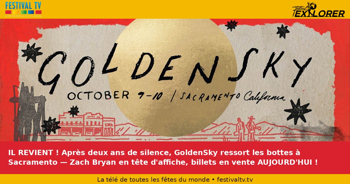 IL REVIENT ! Après deux ans de silence, GoldenSky ressort les bottes à Sacramento — Zach Bryan en tête d'affiche, billets en vente AUJOURD'HUI !