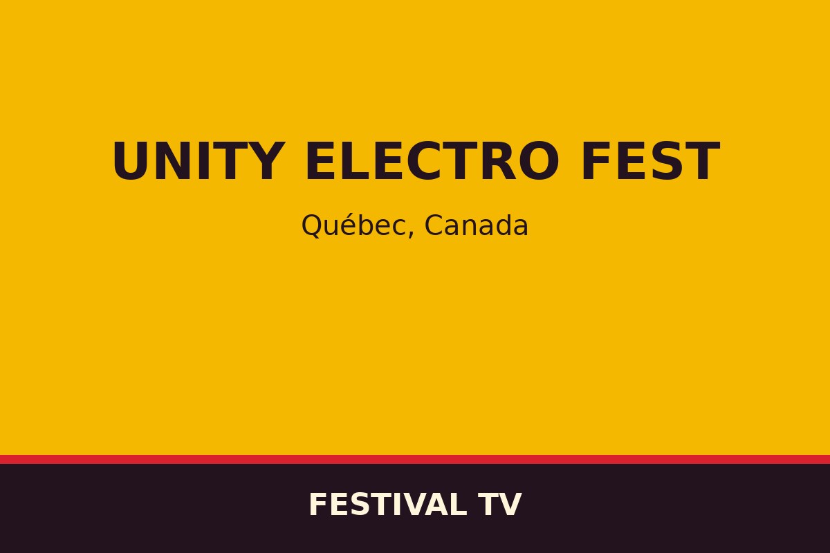 Unity Electro Fest — affiche / photo officielle