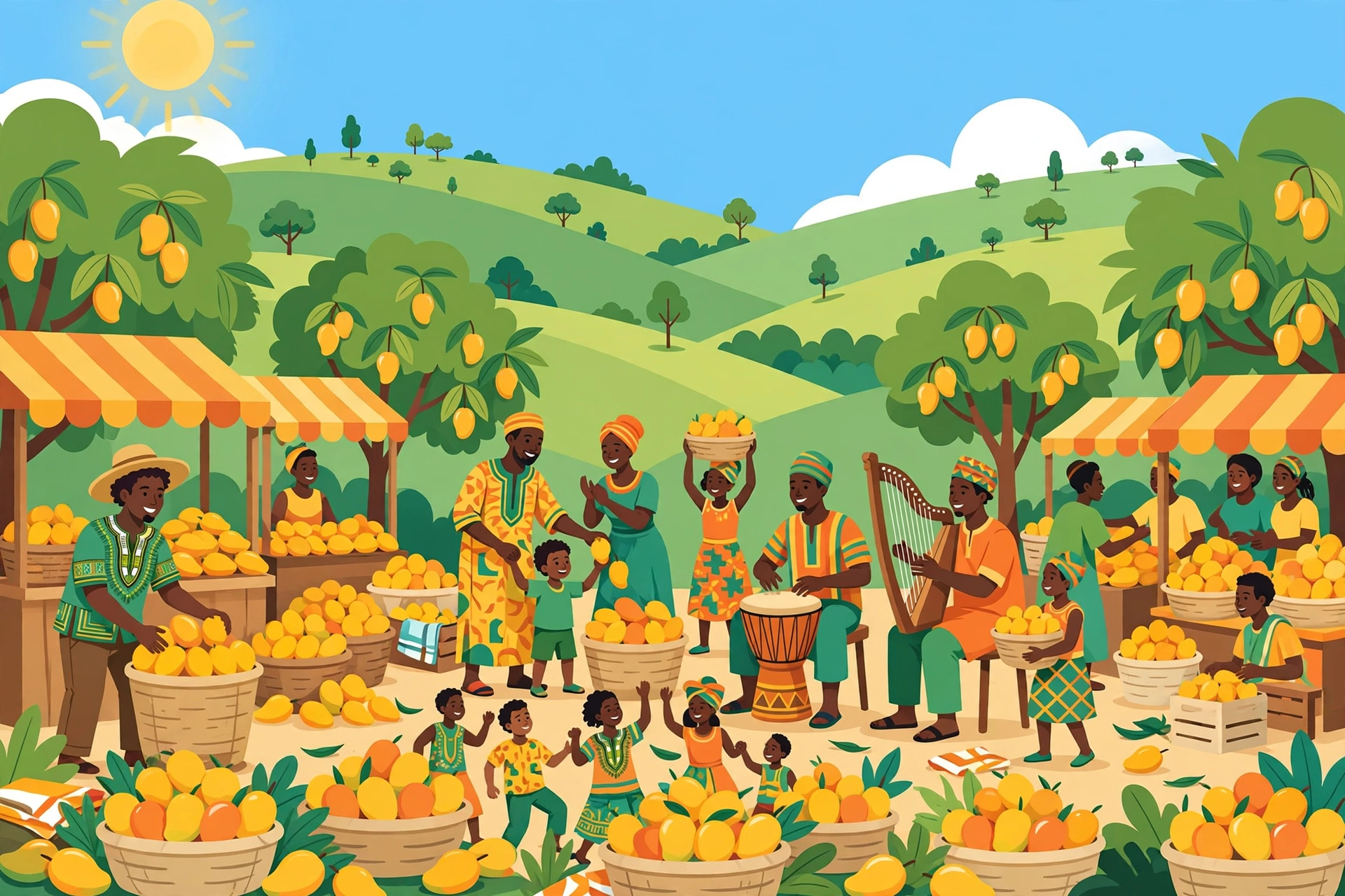 Festival de la Mangue de Kindia — affiche / photo officielle