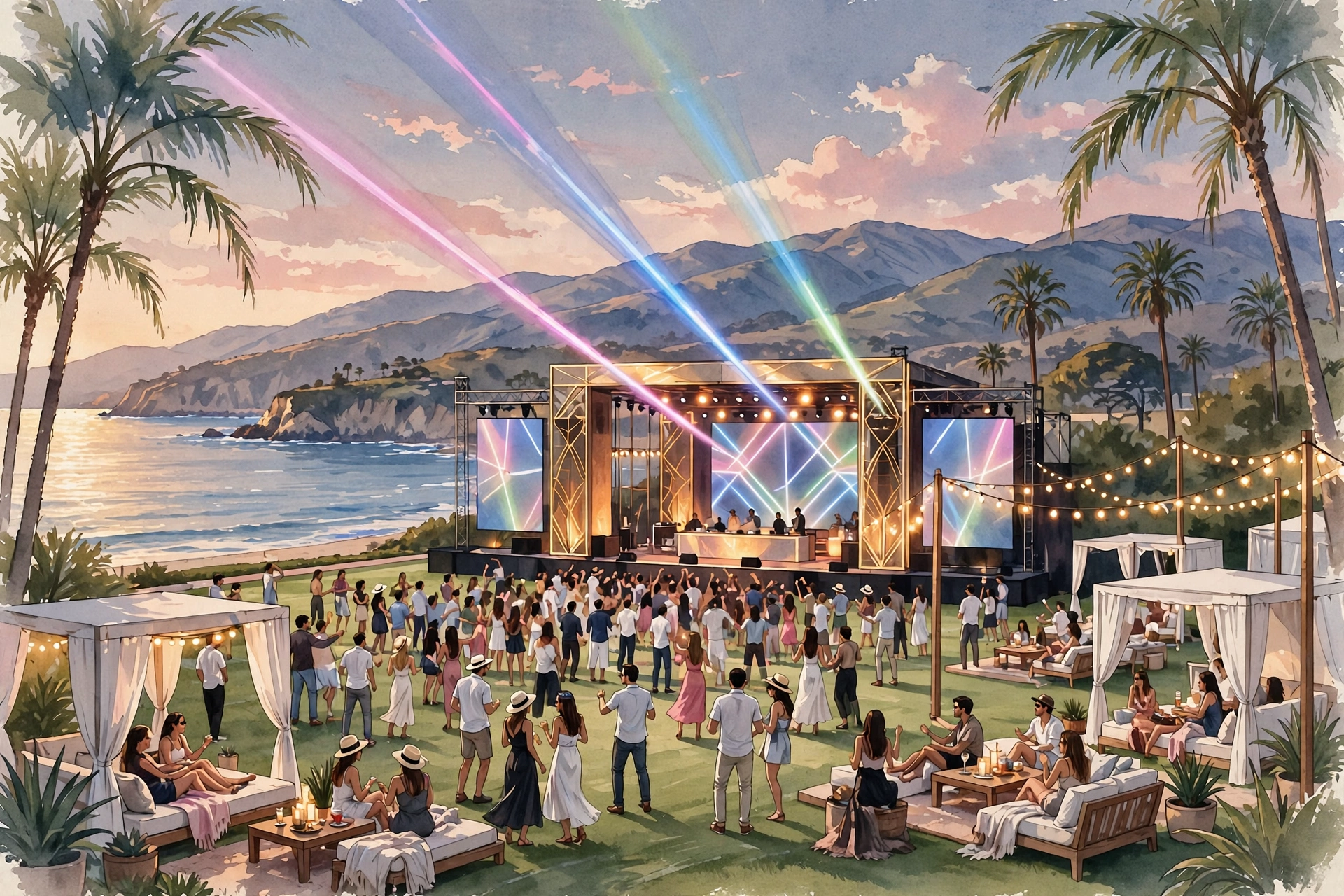 Palm Tree Music Festival — Montecito — affiche / photo officielle