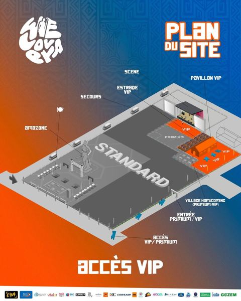 WeLovEya — Site map — VIP access, 2nd edition (© WeLovEya Festival)