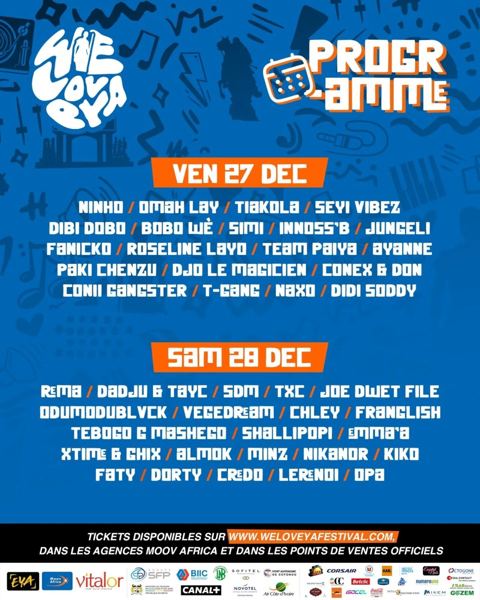 WeLovEya — Full Programming — Friday 27 and Saturday 28 December (© WeLovEya Festival)