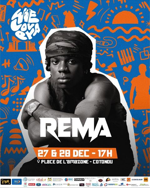 WeLovEya — Official poster — Rema (© WeLovEya Festival)