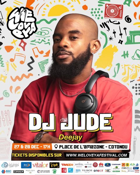 WeLovEya — Official poster — DJ Jude (© WeLovEya Festival)