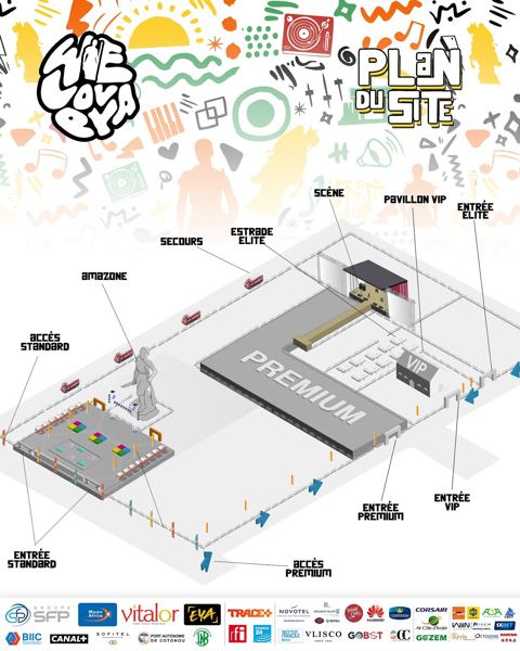 WeLovEya — Site map — edition 2025 (© WeLovEya Festival)