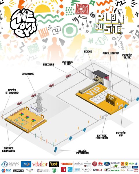 WeLovEya — Site map — edition 2025 (© WeLovEya Festival)