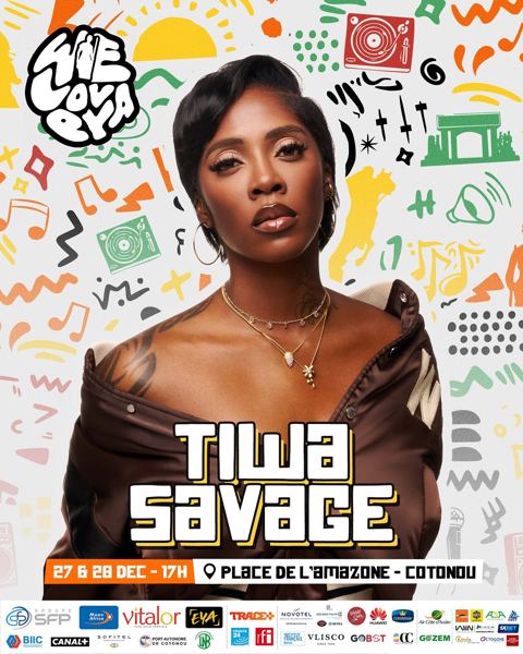WeLovEya — Official poster — Tiwa Savage (© WeLovEya Festival)