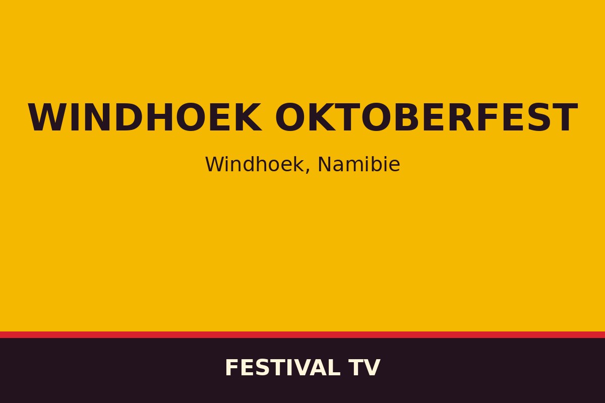 Windhoek Oktoberfest — affiche / photo officielle