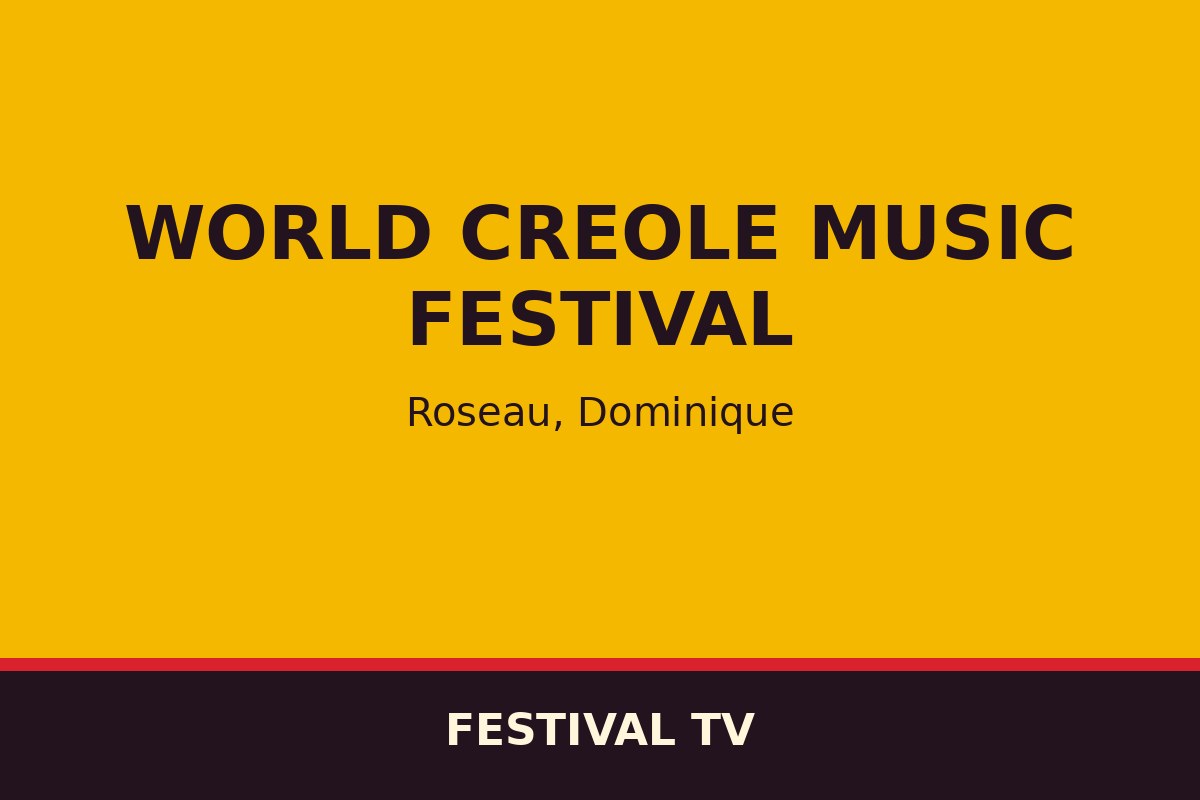 World Creole Music Festival — affiche / photo officielle